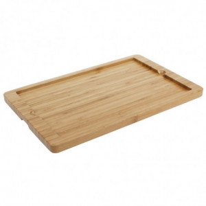 Houten Ondersteuningsplank voor Leisteen Schotel 330 x 210 mm - Olympia - Fourniresto