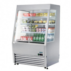 Refrigerated Wall Display Case Positive 3 Shelves 918 mm - Polar - Fourniresto