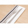 Bistro Table Napkin with Black Stripes 560 x 460 mm - Pack of 10 - FourniResto - Fourniresto