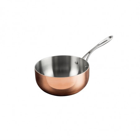 Flared Copper 3 Layer Induction Saute Pan Ø 200 mm - Vogue - Fourniresto