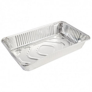 Rectangular Aluminum GN 1/1 9.6 L Tray - Set of 5 - Fiesta - Fourniresto