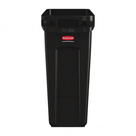 Recycling Collector with Black Ventilation Ducts 60 L - Rubbermaid - Fourniresto