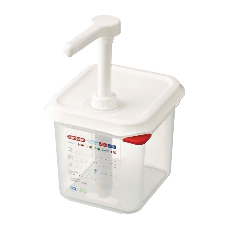 Transparenter Saucenspender GN 1/6 2,6 L - Araven - Fourniresto