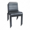 Folding Grey Slat Steel Chair - Set of 4 - Bolero - Fourniresto