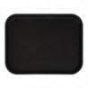 Rectangular Non-Slip Fiberglass Camtread Tray Black 45.7 cm - Cambro - Fourniresto