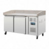 Pizza counter with marble top 2 doors Series G - Polar - Fourniresto