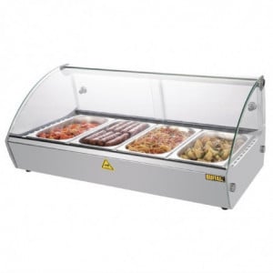 Toonbank voor zelfbediening met verwarming Slim 220L - Buffalo - Fourniresto