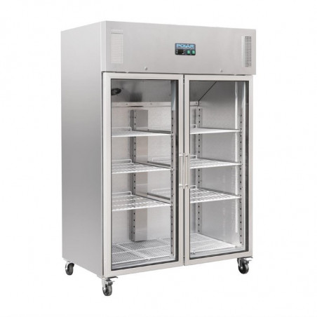 Koelvitrine Positief Enkel GN 2/1 Serie G 600 L - Polar - Fourniresto