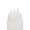 Doorzichtige flexibele fles met 3 tuiten 681 ml - Vogue - Fourniresto