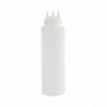 Flexible Transparent Bottle 3 nozzles 908ml - Vogue - Fourniresto