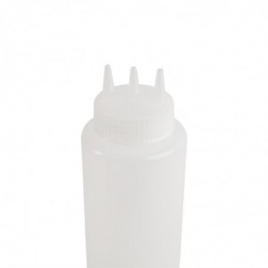 Durchsichtige flexible Flasche mit 3 Ausgüssen 908ml - Vogue - Fourniresto