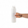 Durchsichtige flexible Flasche mit 3 Ausgüssen 908ml - Vogue - Fourniresto