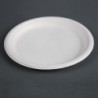 Compostable Bagasse Plates 26 cm - Pack of 50 - Fiesta Green - Fourniresto