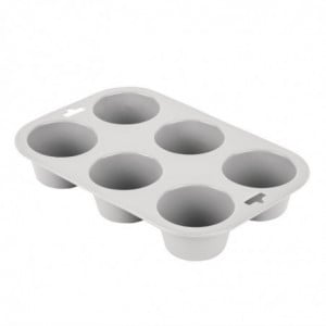 Flexible Silicone 6 Muffin Tray - Vogue - Fourniresto