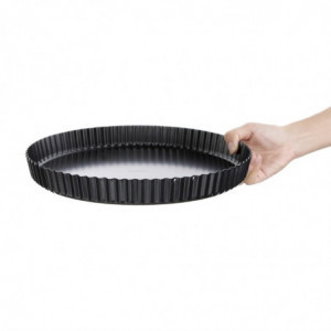 Non-stick Tart Mold with Removable Bottom Ø 300mm - Vogue - Fourniresto