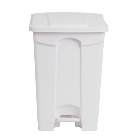 Mülleimer mit Pedal für die Küche, weiß, 45 Liter - Jantex - Fourniresto