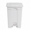 Mülleimer mit Pedal für die Küche, weiß, 45 Liter - Jantex - Fourniresto