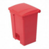 Mülleimer mit Pedal für die Küche, 65L, Rot - Jantex - Fourniresto