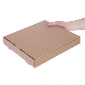 Kraft Pizza Boxes 30cm - Pack of 100 - Fiesta Green - Fourniresto