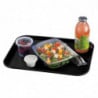 Plateau Rectangulaire Noir en Polypropylène Fast Food 410mm - Cambro - Fourniresto