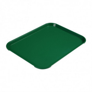 Rechthoekig Groen Polypropyleen Fastfoodplateau 410mm - Cambro - Fourniresto