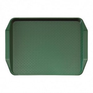 Rechthoekig Groen Dienblad met Handvatten van Polypropyleen Fast Food 430mm - Cambro - Fourniresto