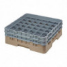 Glazenrek met 36 compartimenten Camrack Beige Maximale hoogte 174mm - Cambro - Fourniresto