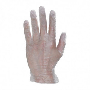 Vinyl Disposable Gloves Powder Free Size S - Pack of 100 - FourniResto - Fourniresto