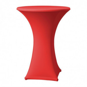 Housse de table extensible Samba Rouge pour Table avec Pieds Droits - FourniResto - Fourniresto