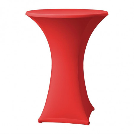 Extendable table cover Samba Red for Table with Straight Legs - FourniResto - Fourniresto