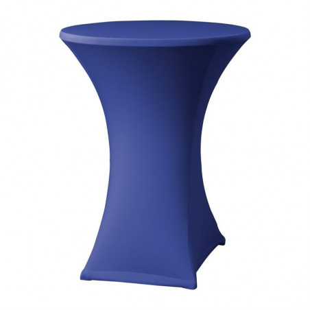 Ausziehbarer blauer Samba-Tischbezug für Tisch mit gekreuzten Beinen - FourniResto - Fourniresto