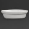 Ovale witte gratinschalen 161 x 116 mm - Set van 6 - Olympia - Fourniresto