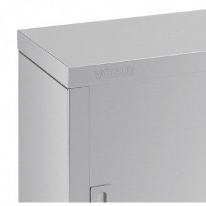 Wandregal aus Edelstahl Vogue 1200mm - Optimale Hygiene und Platzersparnis