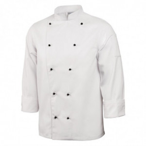 Koksbuis Unisex Chicago Lange Mouwen Wit Maat M - Whites Chefs Clothing - Fourniresto