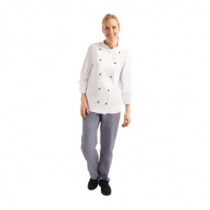 Koksbuis Unisex Chicago Lange Mouwen Wit Maat S - Whites Chefs Clothing - Fourniresto