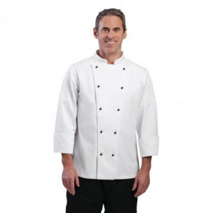 Koksbuis Unisex Chicago Lange Mouwen Wit Maat S - Whites Chefs Clothing - Fourniresto