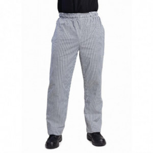Unisex Vegas Black and White Checkered Kitchen Pants Size XXL - Whites Chefs Clothing - Fourniresto
