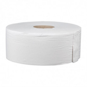 Rouleaux de Papier Toilette 2 Plis Jumbo - Lot de 6 - Jantex