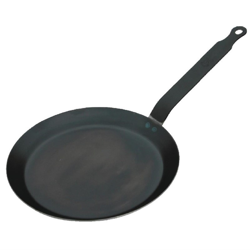 Pannenkoekenpan van blauw plaatstaal - Ø 200mm - De Buyer