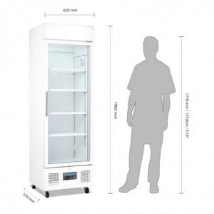 Koelvitrine met positieve temperatuur, wit, serie G - 336 L - Polar - Fourniresto