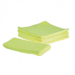 Chiffons Microfibres Jaunes - Lot de 5 - Jantex