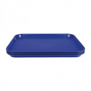 Blauwe plastic fastfood plateau - Olympia KRISTALLON - Fourniresto