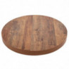 Round Table Top with Aged Wood Effect - 600mm - Bolero