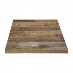 Tischplatte Quadrat Holzoptik - L 700mm - Bolero
