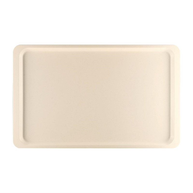 GN1/1 Servierplatte aus Polyester 530x325mm Beige - Roltex - Fourniresto