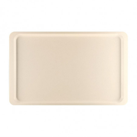 GN1/1 Servierplatte aus Polyester 530x325mm Beige - Roltex - Fourniresto