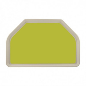 Dienblad van polyester trapezium GN 500x325mm groen - Roltex - Fourniresto