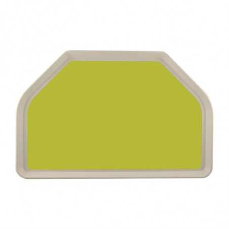 Dienblad van polyester trapezium GN 500x325mm groen - Roltex - Fourniresto