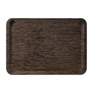 Melamine Euronorm 530x370mm Service Tray Wenge - Roltex - Fourniresto