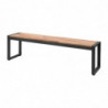 Industrial Steel and Acacia Benches 160 cm - Set of 2 - Bolero - Fourniresto